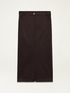 Suede effect pencil skirt image number 3