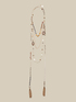 Mehrreihige Halskette mit Steinen und Perlen image number 1