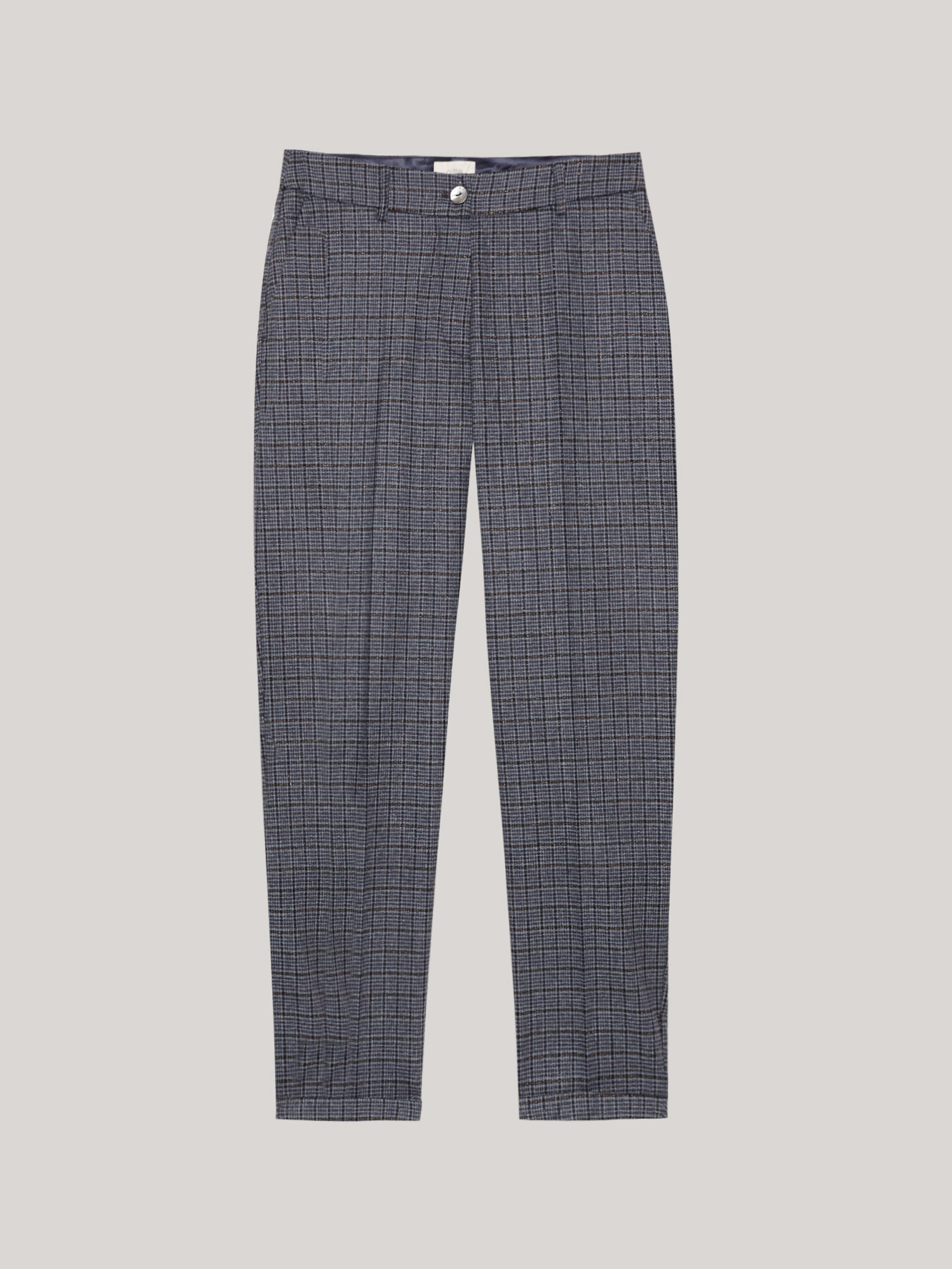 Pantalones pitillo de cuadros New York image number 3