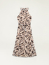 Langes Kleid mit marmorisiertem Muster image number 4