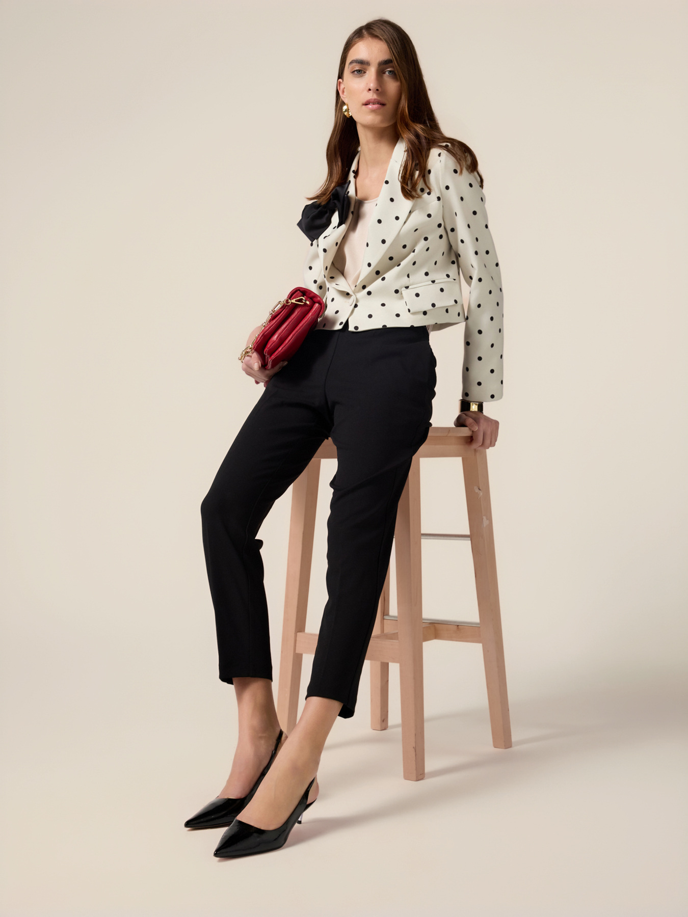 Scuba fabric joggers image number 0