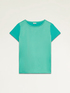 T-shirt bimaterica girocollo image number 3
