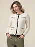 Strickjacke mit Taschen und Kontrastdetails image number 0