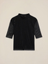 T-Shirt aus T&uuml;ll mit schwarzen Kristallen image number 3