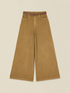 Wide leg garment-dyed cotton trousers image number 4