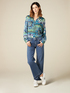 Jeans wide cropped con borchiette image number 3