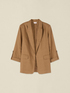 Unstructured linen jacket image number 3