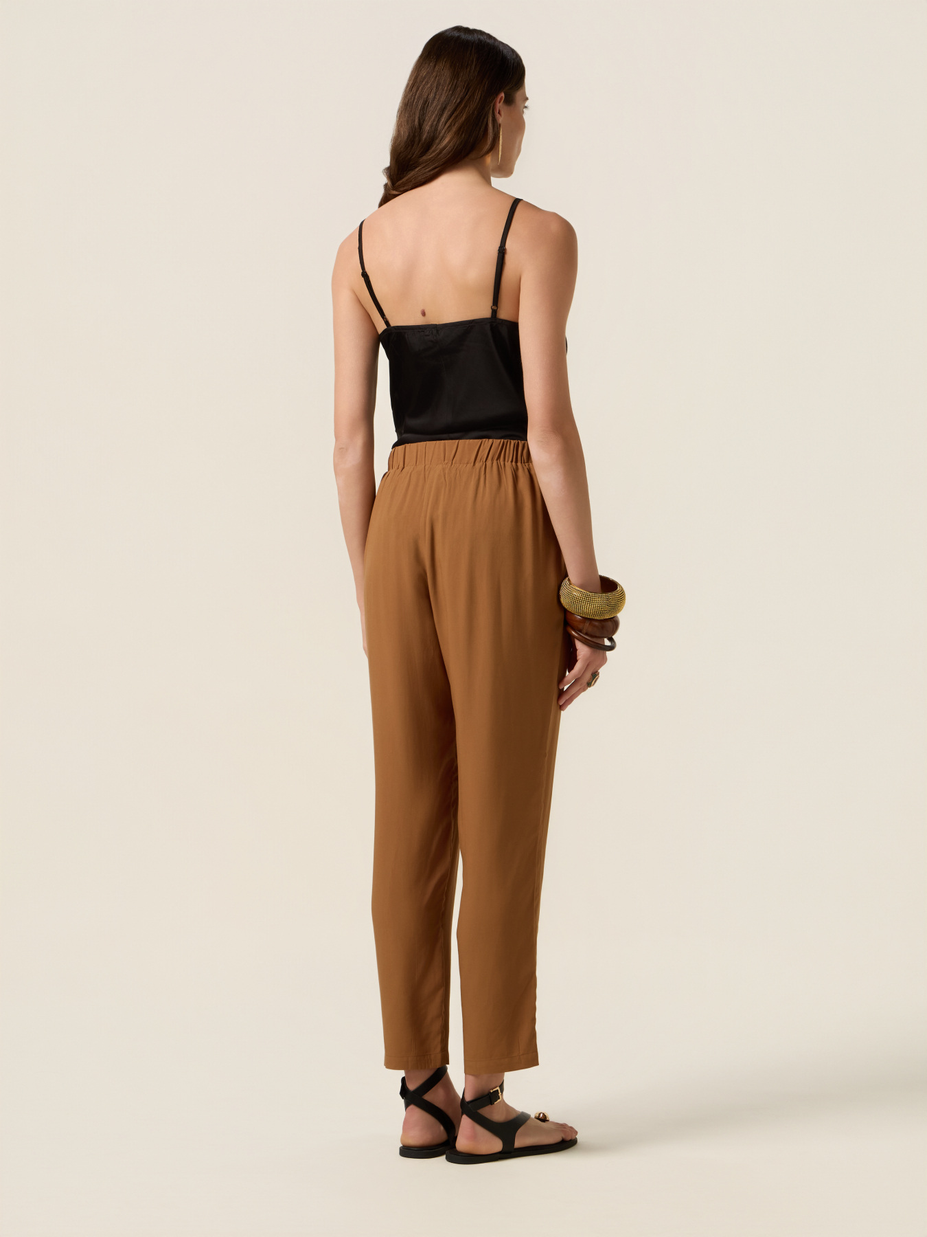 Pantaloni fluidi in viscosa image number 1