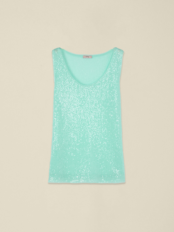 Tulle and sequin top