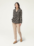 Viscose animal print blouse image number 1