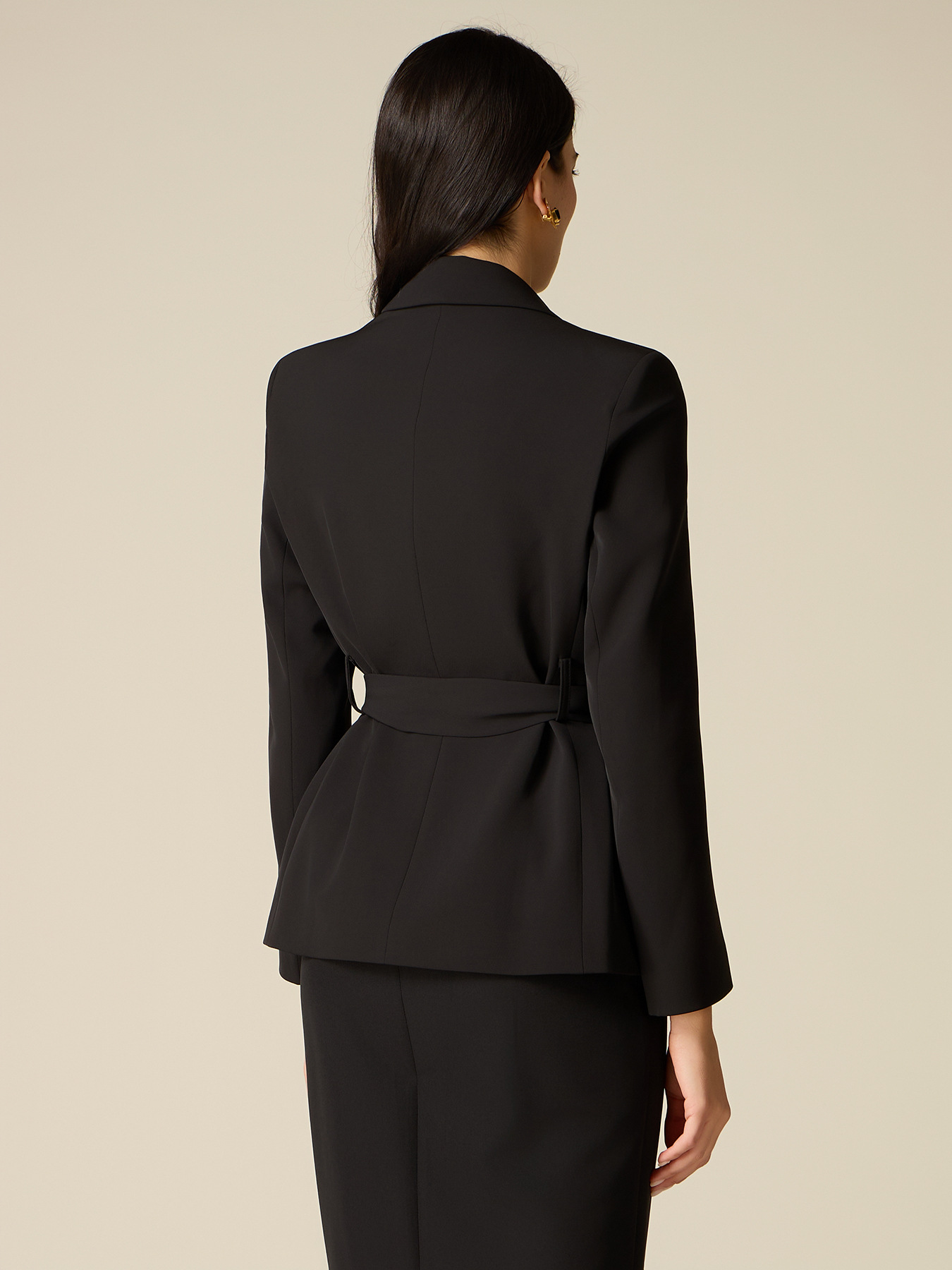 Blazer avec ceinture &agrave; nouer image number 1