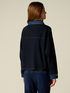Cardigan with denim details image number 1