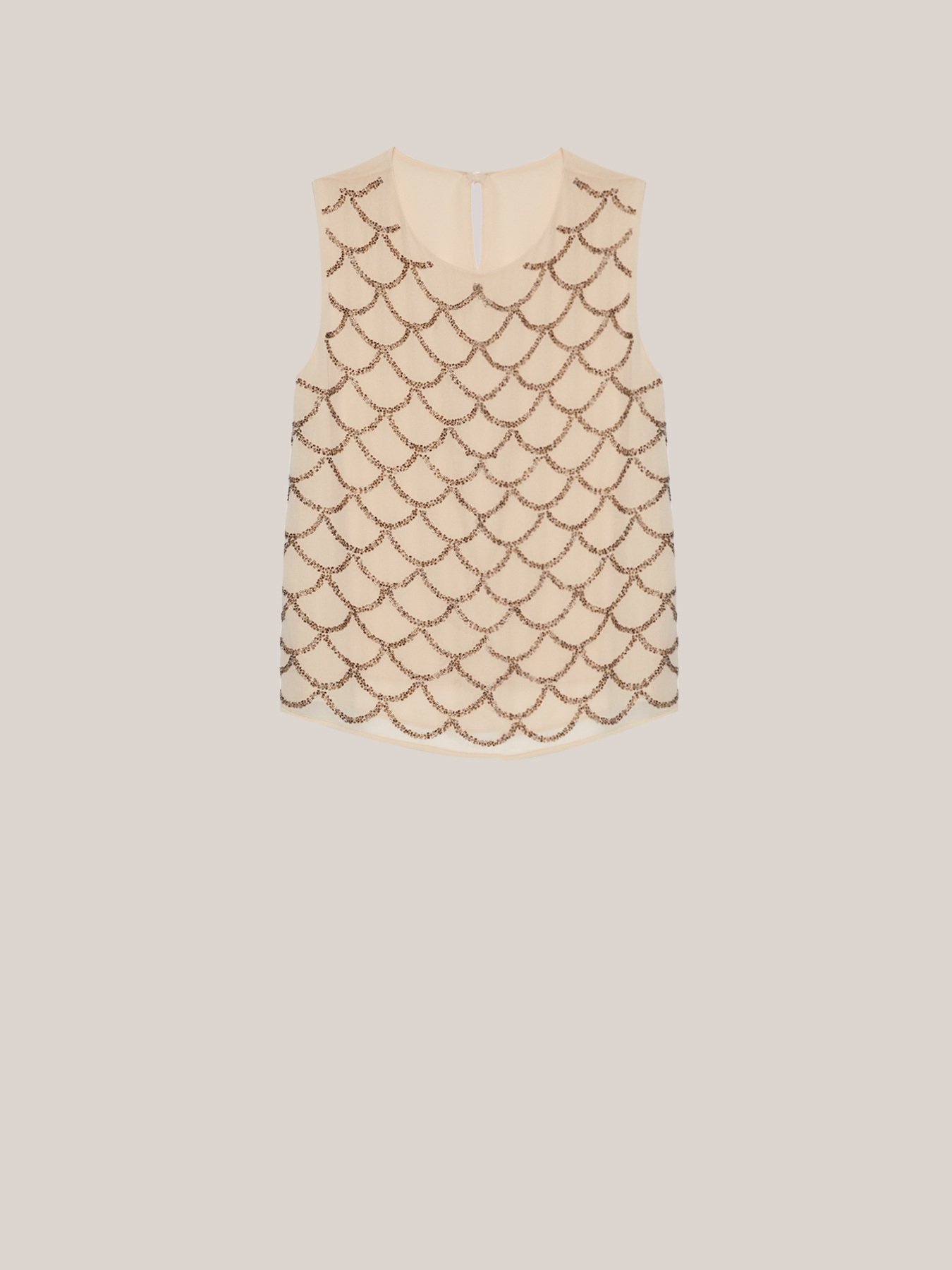 Top con ricamo in perline image number 3