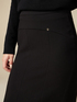Crepe fabric pencil skirt image number 2