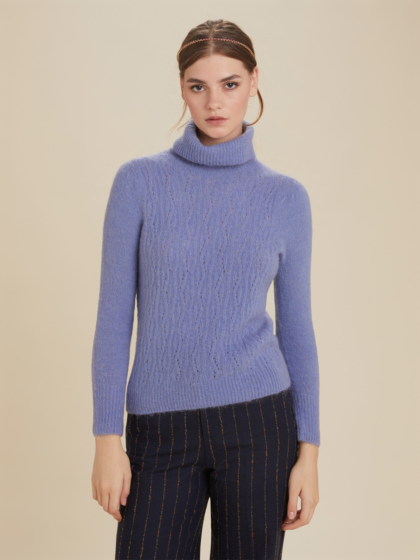 Mohair blend turtleneck pullover image number 1