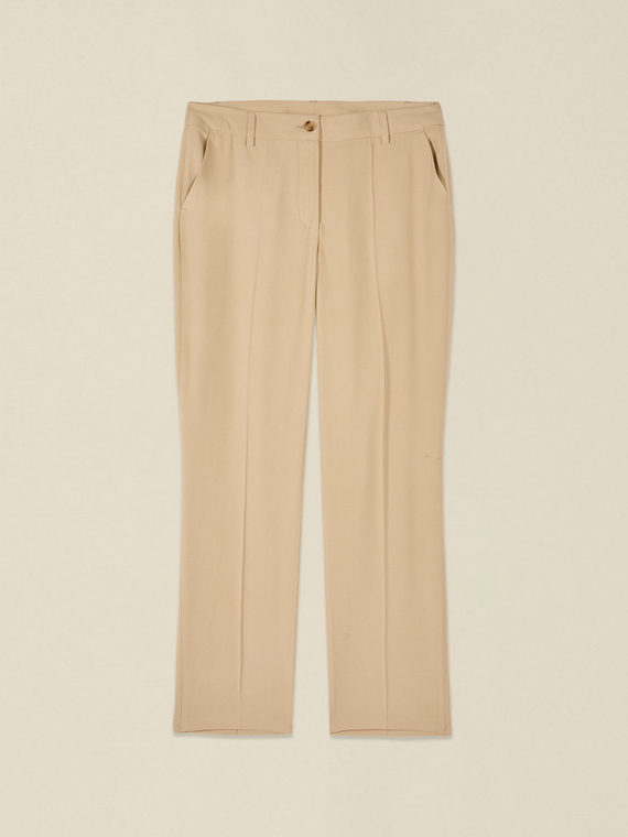 Viscose blend chino trousers