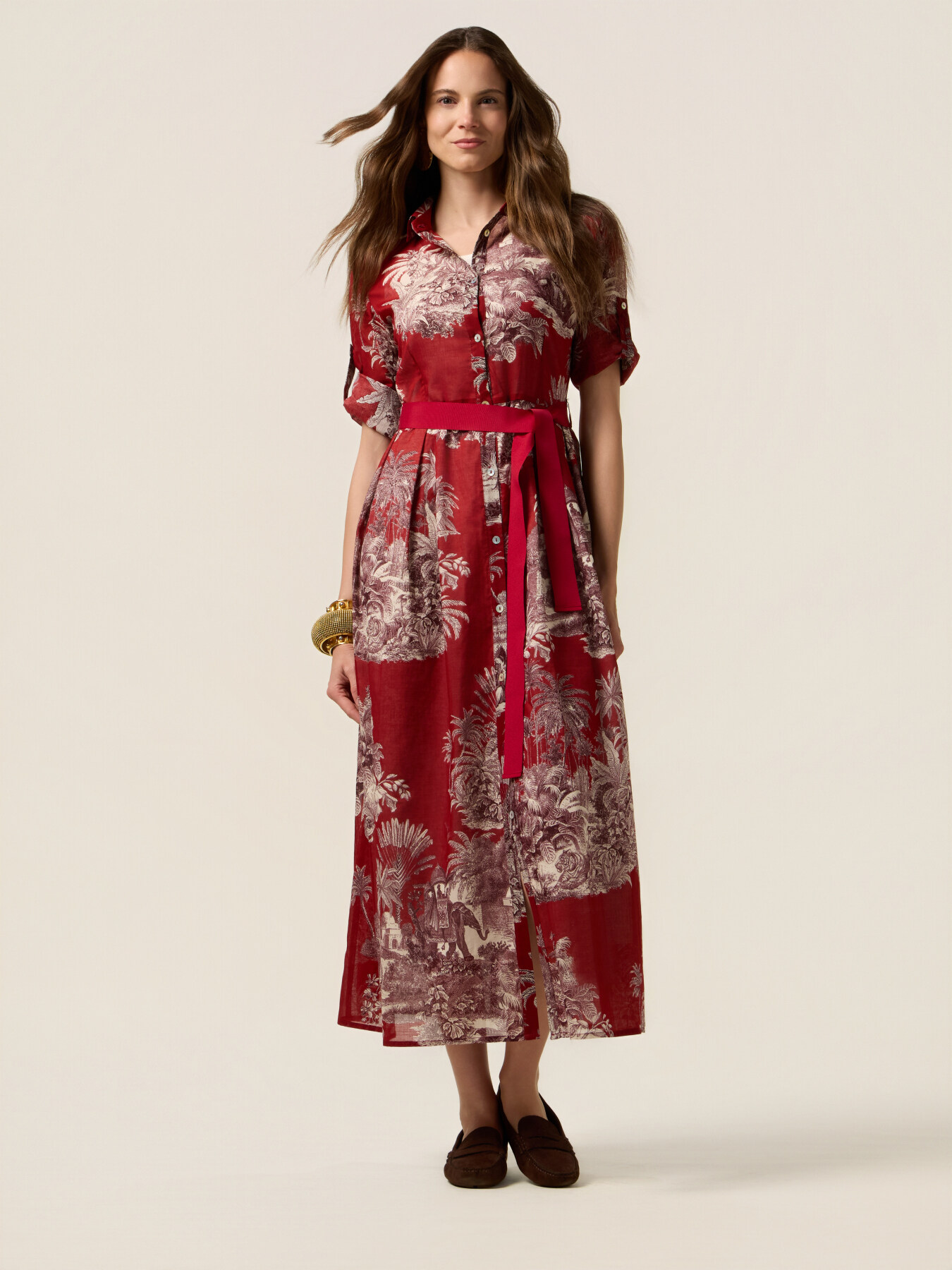 Gemustertes Hemdblusenkleid image number 0
