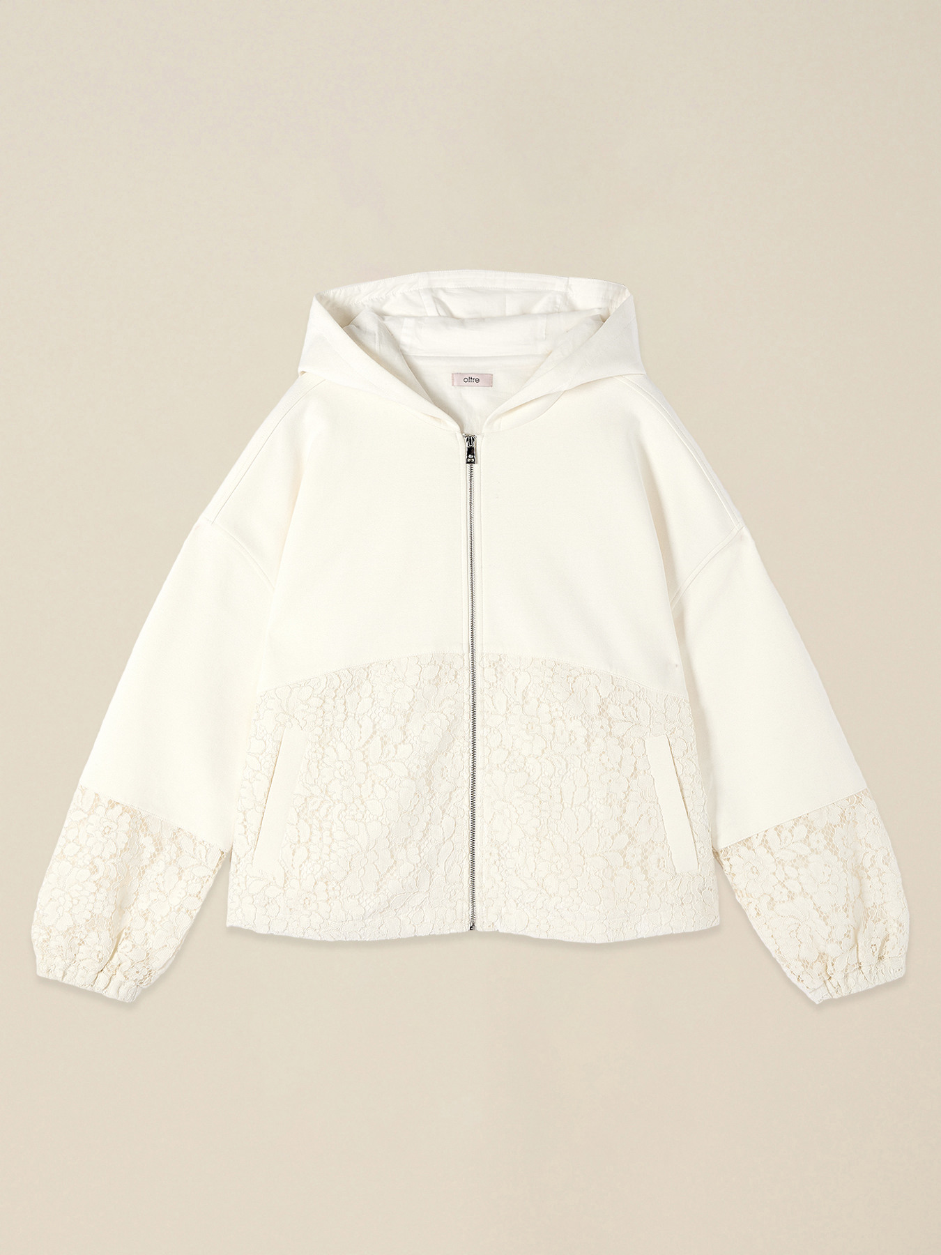 Sweatshirt with lace inserts image number 3