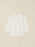 Shirt with lace ruffle image number 3