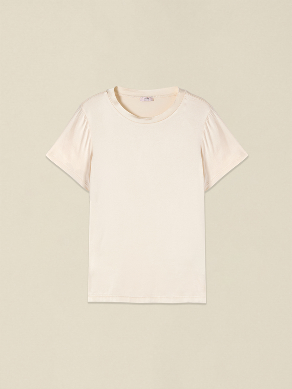 Bluse aus Viskose-Satin-Mix