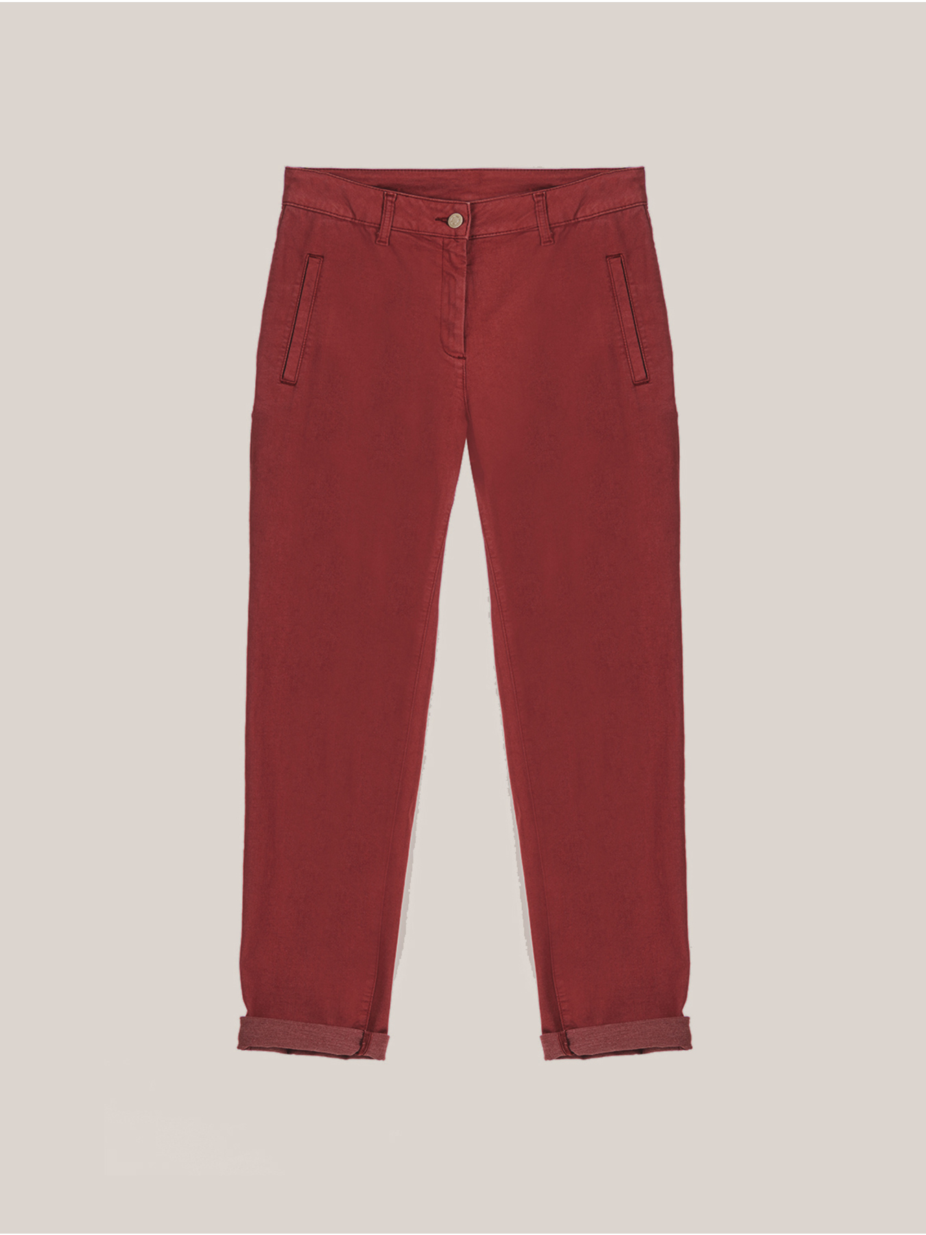 Pantaloni a sigaretta in cotone image number 3
