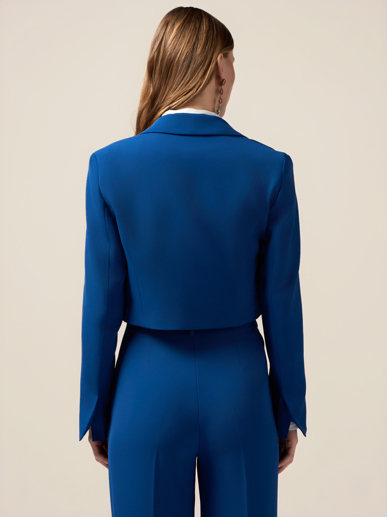 Doppelreihiger Crop-Blazer image number 1