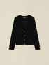 Cardigan mit V-Ausschnitt und Knopfdetail image number 3