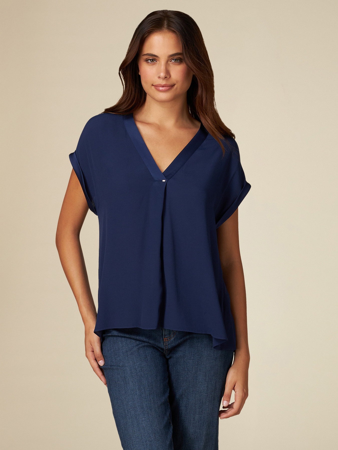 Bluse aus Viskose-Krepp image number 0