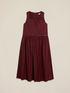 Robe midi &eacute;vas&eacute;e en popeline image number 3