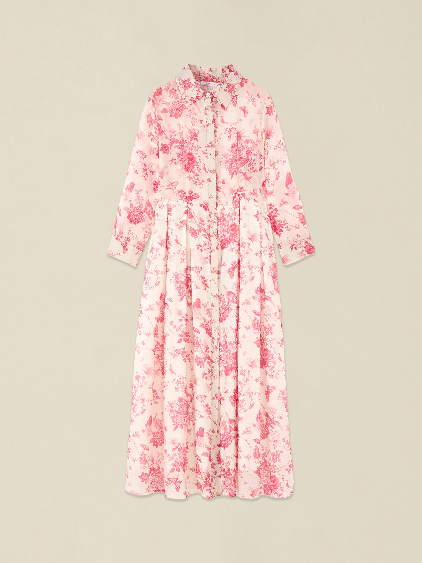 Vestido camisero estampado image number 3