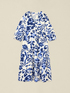 Langes Kleid aus Baumwolle mit Muster image number 3