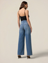 Jeans wide leg con dettaglio catena image number 1