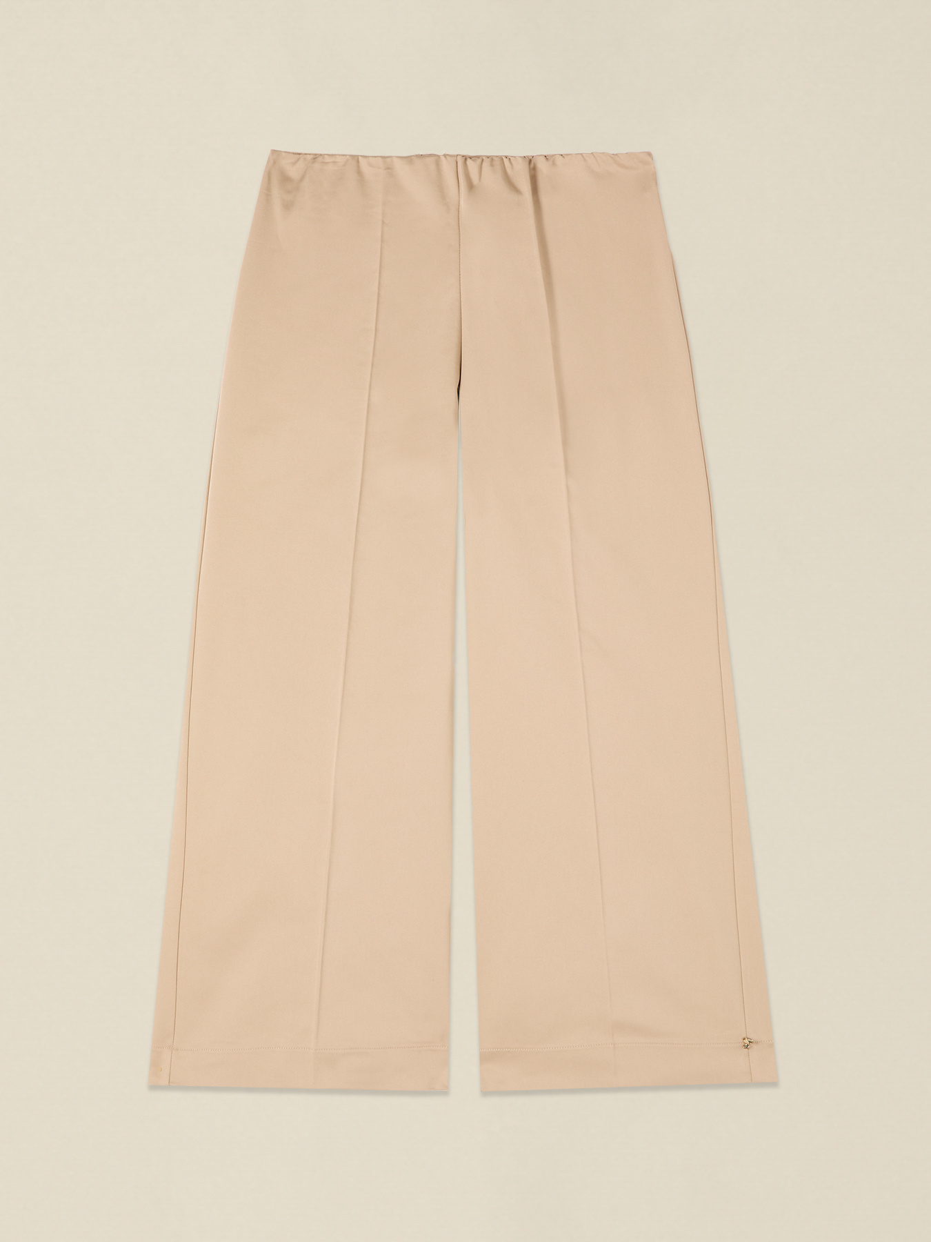 Cotton blend cropped trousers image number 4