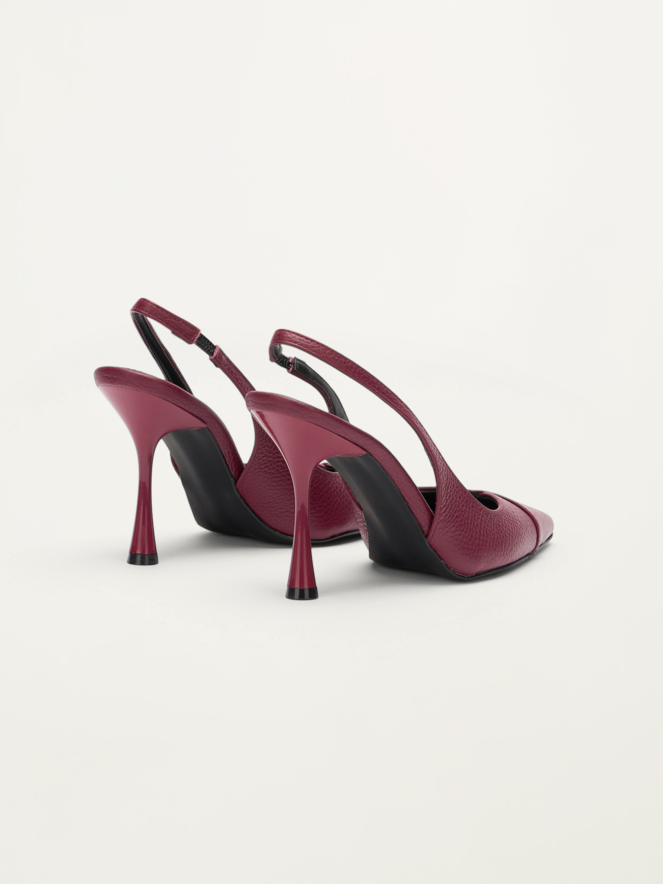 Escarpins slingback en cuir véritable image number 3