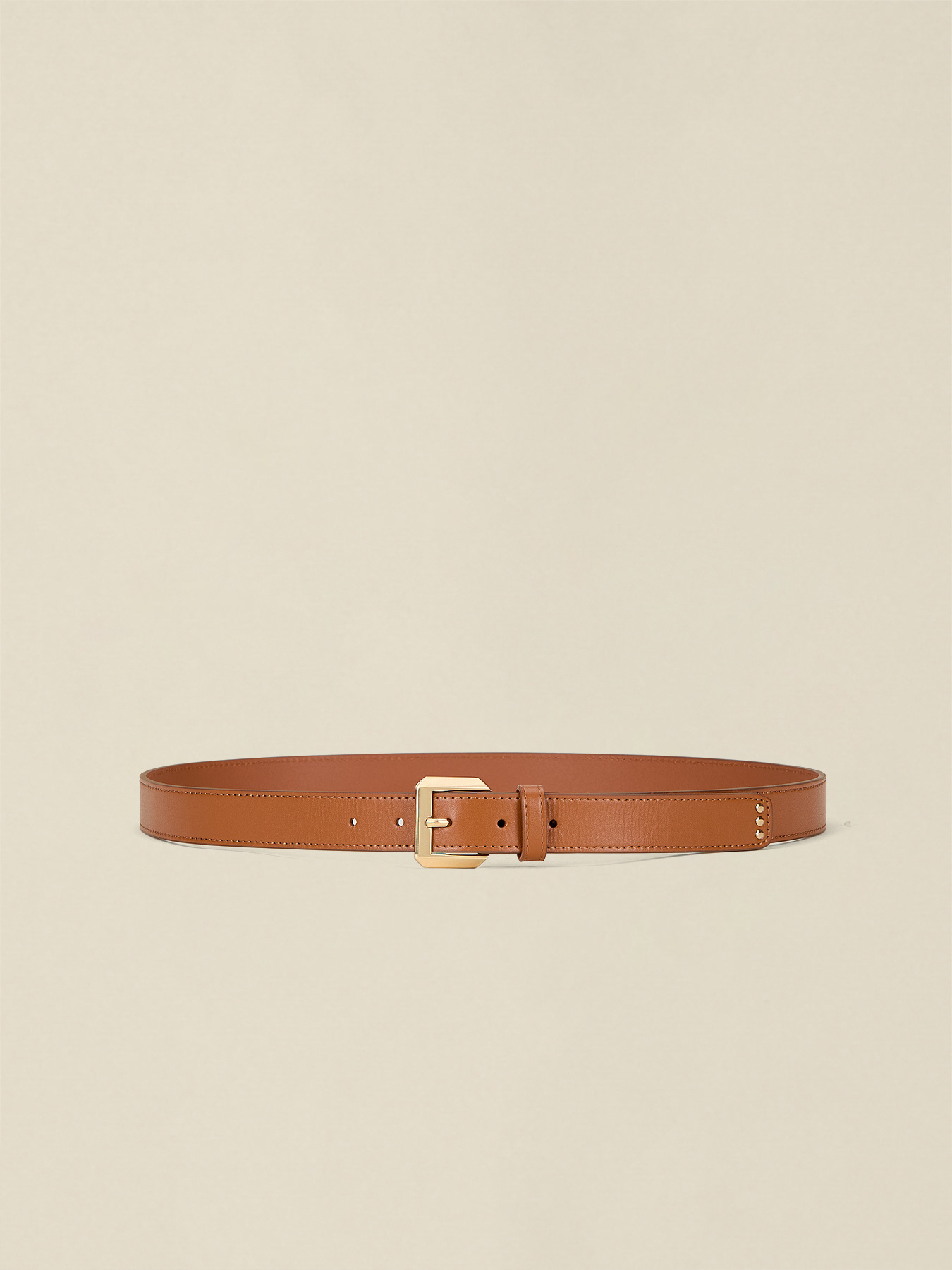 Genuine leather belt image number 0
