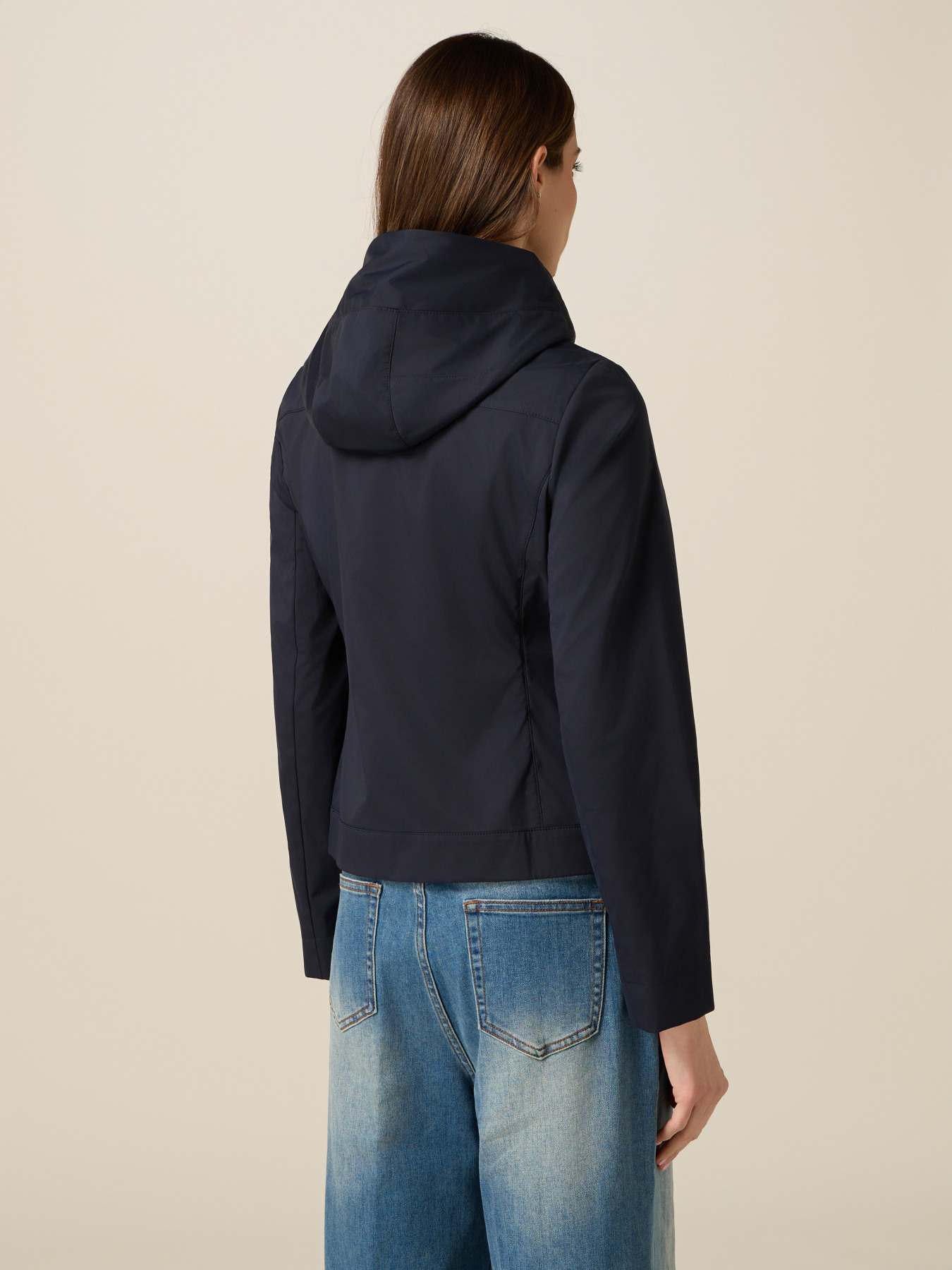 Lightweight combined puffer jacket image number 1