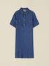 Kurzes Kleid aus Tencel in Denim-Optik image number 3