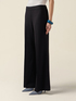 Wide-leg palazzo pants in crepe fabric image number 3