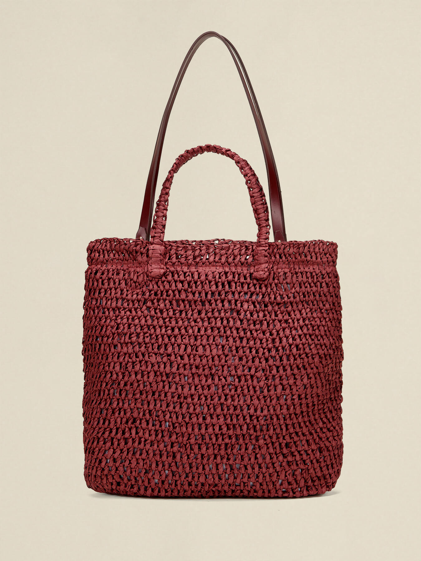 Woven raffia shopper image number 2