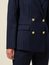 Double-breasted pinstripe blazer image number 3