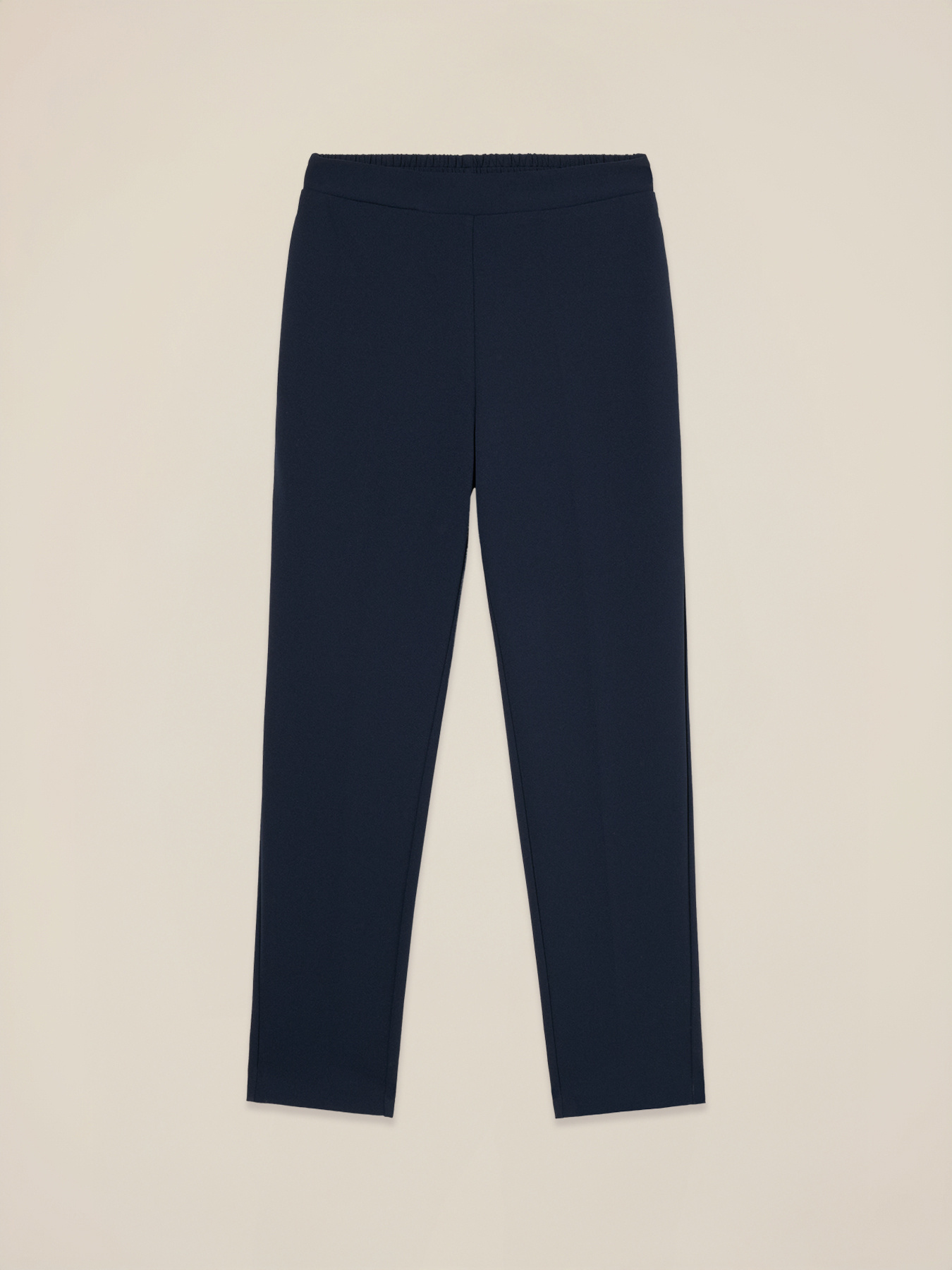 Regular pants in cr&ecirc;pe fabric image number 0