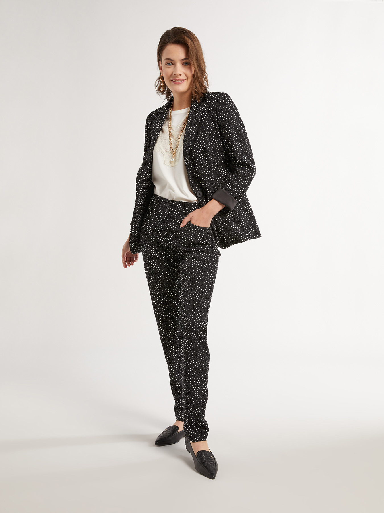 Polka dot blazer image number 1