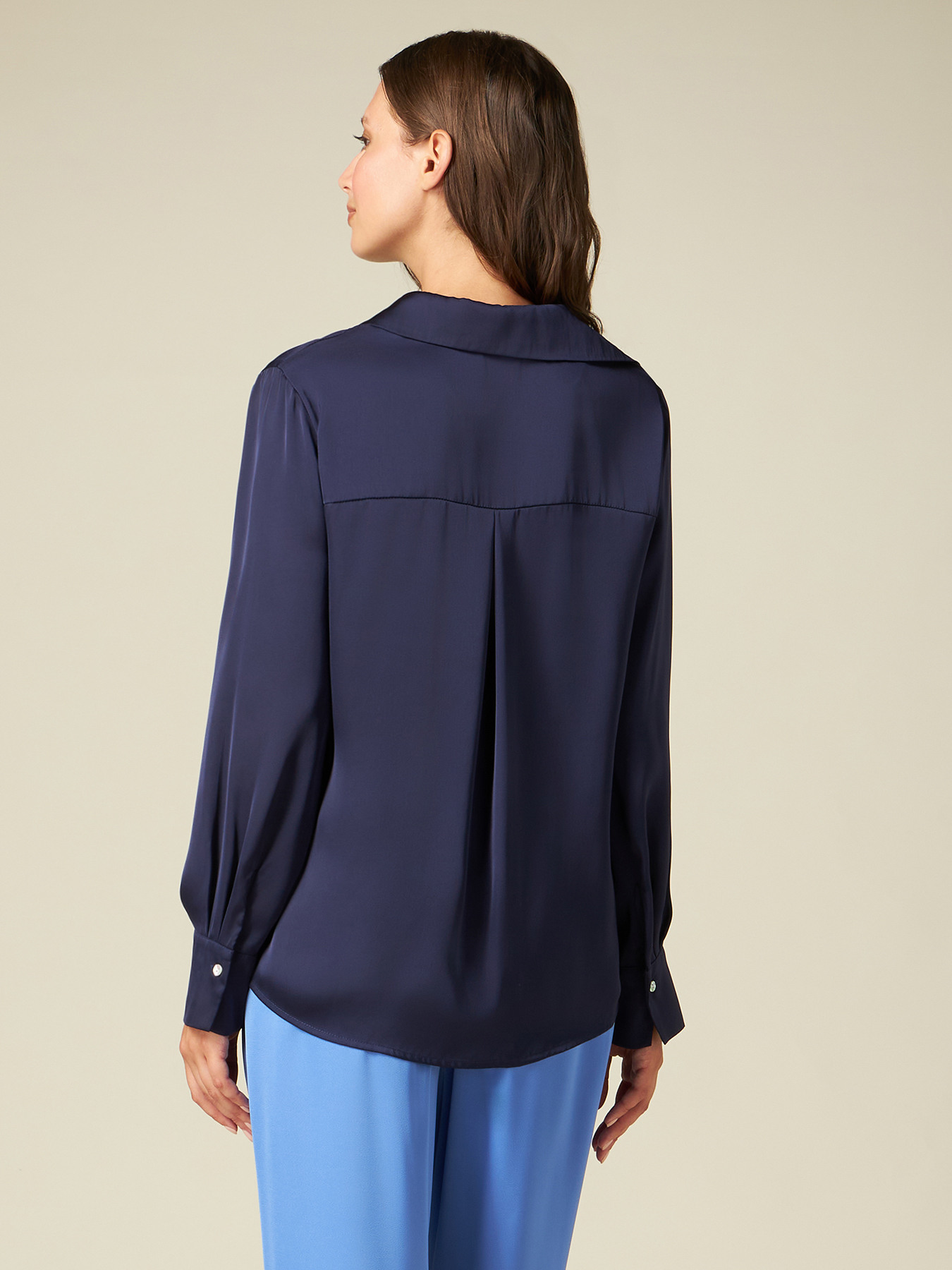 Hemdbluse aus Satin image number 1
