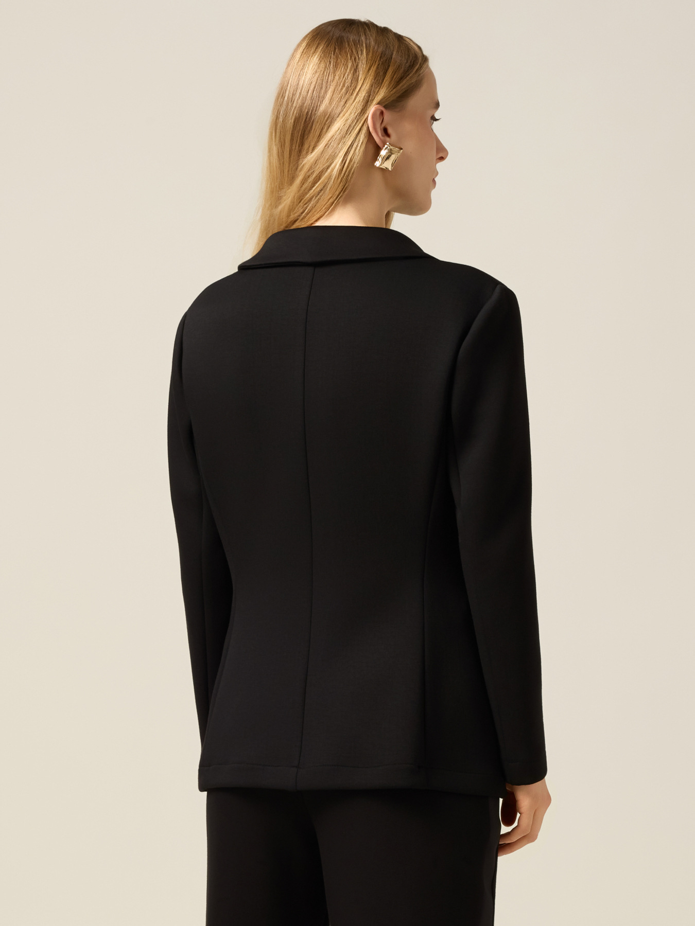 Felpa a blazer in scuba image number 1