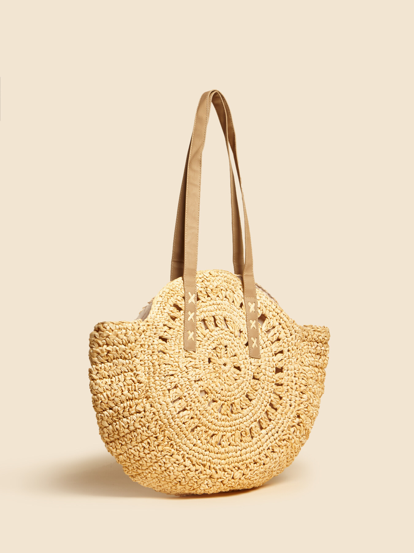 Round raffia bag image number 2
