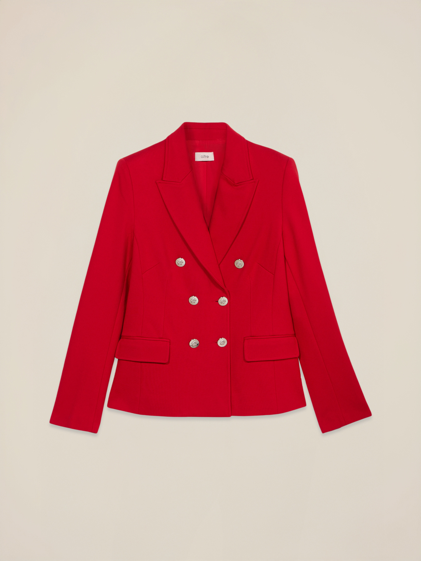 Double-breasted blazer in milano stitch image number 4