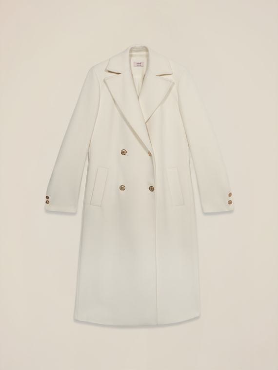 Long double-breasted coat