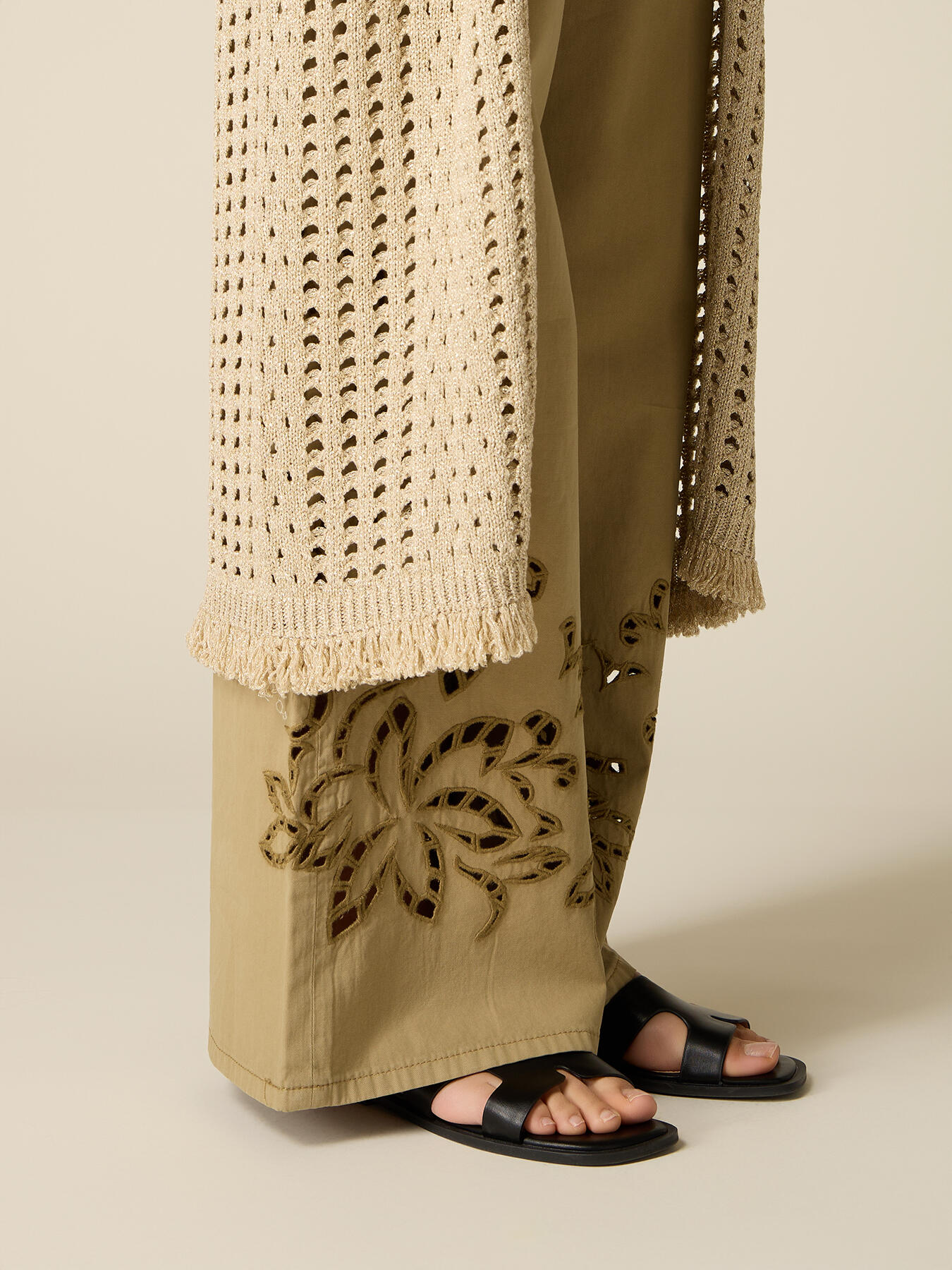 Maxi-Cardigan aus durchbrochenem Lurex image number 2