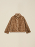 Short plush-effect jacket image number 4