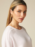 Seamless sweater with cable pattern detail image number 2